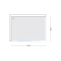 Ogomondo CABIN Slide 2 Sides Transparent Crystal Hardened 100x70