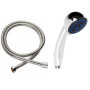 Multifunction shower Anticalcare 3 Abs functions Chrome + Stainless Steel Hose 150 cm Extensible
