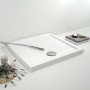 Piatto doccia in Porcellana Altezza 6,5 cm Bianco Quadrato o Rettangolare