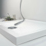 Piatto doccia in Porcellana Altezza 6,5 cm Bianco Quadrato o Rettangolare