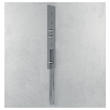 Kit Wall A Wall Built A Wall Stainless Steel Polished Chrome Hand shower Shower Diverter