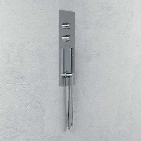 Kit Wall A Wall Built A Wall Stainless Steel Polished Chrome Hand shower Shower Diverter