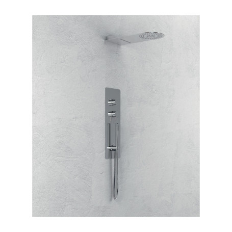 Kit Wall A Wall Built-In Wardrobes + Stainless Steel Shower Head Wall Stainless Steel Round Toe With Waterfall