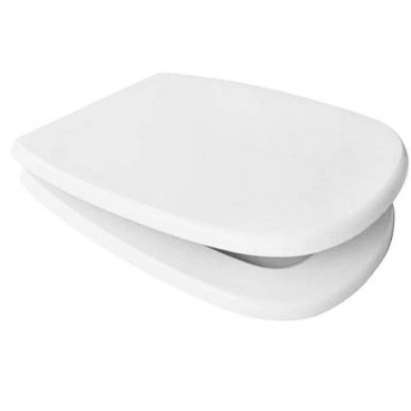Toilet Seat Cover Water Tablet Universal Vase White Polypropylene PP System Soft Closing Bathroom