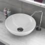 Sink From Supporting Ceramic White Round Sink Basin Furniture 41,5x41,5x13,5 Cm