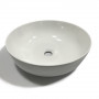 Sink From Supporting Ceramic White Round Sink Basin Furniture 41,5x41,5x13,5 Cm