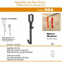 Pika Shop Appendino per Box Doccia Modello Boa Nero