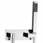 Kit Shower set Brass Chrome Support Full Socket Water With Flexible E Quadra shower