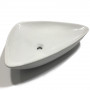 Sink From Supporting Ceramic White Triangular Sink Basin Furniture 68x47,5x12,5 Cm