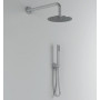 Round 1 Complete Kit Shower Arm Overhead shower water outlet Lace PVC Bathroom