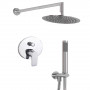 Oval Complete Kit Shower Arm Overhead shower water outlet Lace PVC Bathroom