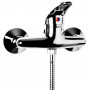 Outside shower mixer tap single lever Chrome