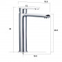 Washbasin mixer tap Supporting Mouth High Chrome Bath House