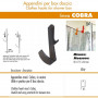 Pika Shop Appendino per Box Doccia Modello Cobra Nero
