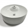 Sink From Supporting Ceramic White Round Sink Basin Furniture 43x43x12 cm