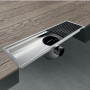 Floor drain Shower channel Canal Linear Polished Stainless Steel Ducting