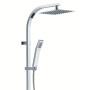 Shower Column Equipped Stainless Steel Chrome Showerhead Quadro shower