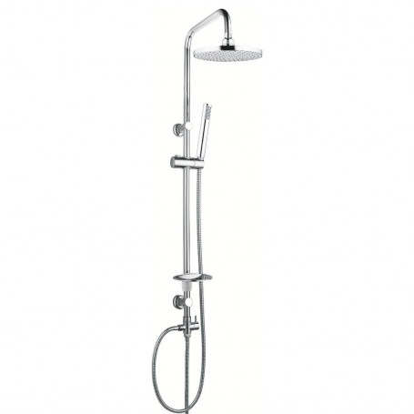 Shower Column Equipped 025 Brass Chrome Round Overhead shower