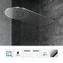 Shower Head Wall Stainless Steel Round Toe