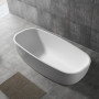 Bathtub Free Standing 002 White Acrylic Gloss Oval L138xH57xP75