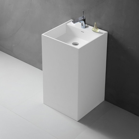 Sink From Supporting Ceramic White Rectangular Sink Basin Furniture 50x39x13 cm