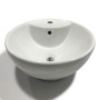 Sink From Supporting Ceramic White Round Sink Basin Furniture 46x46x17 cm