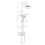 Thermostatic Shower Column Equipped Matt Black 2 overhead shower panel Functions