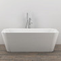 Vasca da bagno free standing Rettangolare acrilico bianco lucido 3 misure