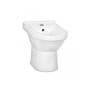 Coppia di Sanitari in Ceramica Vaso WC + Bidet a Pavimento Filo Parete Vitra S50