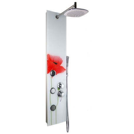 Aluminum Shower Column 019 3 Functions 3 Lumbar Hydro Jets With Crystal L25xP46xH130