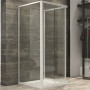 Ogomondo Box Corner Shower Unit 3 Sides Transparent Crystal Hardened 75x75x75