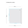 Ogomondo Box Corner Shower Unit 3 Sides Crystal Screen Printed Hardened 80x100x80 Left